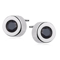 srebrne-okragle-kolczyki-z-czarna-cyrkonia