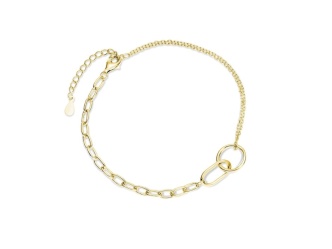 srebrna-925-bransoletka-z-dwoma-lancuszkami-kolkiem-i-owalem