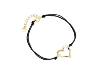 srebrna-pr-925-pozlacana-bransoletka-z-podwojnym-czarnym-sznurkiem-serce-z-cyrkoniami