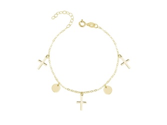 bransoletka-pr-925-koleczka-i-krzyzyki-pozlacana