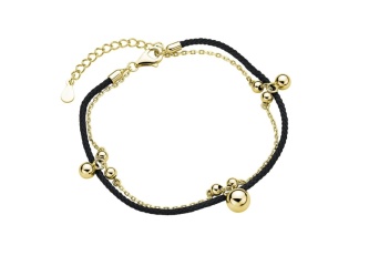 srebrna-pr-925-bransoletka-z-czarnym-sznurkiem-pozlacane-kuleczki