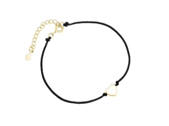 srebrna-pr-925-pozlacana-bransoletka-z-czarnym-sznurkiem-serce