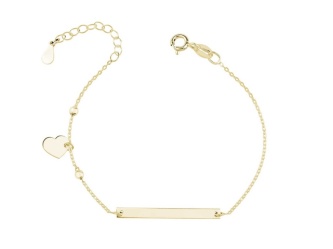 pozlacana-bransoletka-z-blaszka-i-serduszkiem-pr-925-z-regulacja