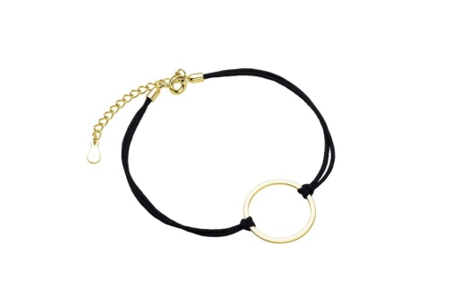 srebrna-bransoletka-pr-925-z-czarnym-sznurkiem-pozlacane-kolko