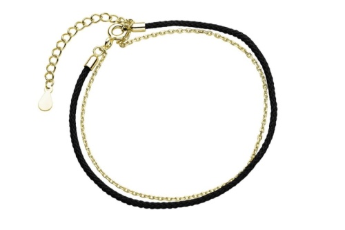 pozlacana-bransoletka-ze-srebra-925-z-czarnym-sznurkiem-Z1704BG_B