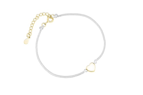 srebrna-pr-925-pozlacana-bransoletka-z-bialym-sznurkiem-serce