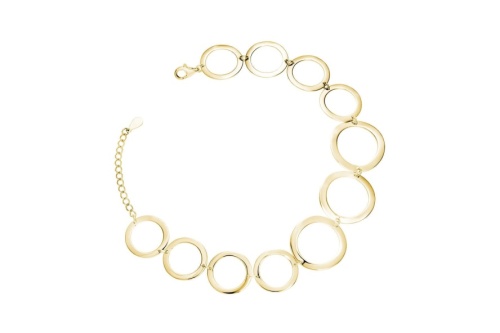 srebrna-pozlacana-bransoletka-z-kolkami