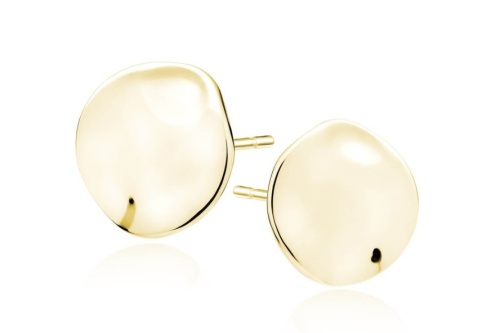 srebrne-pozlacane-kolczyki-okragla-powyginana-blaszka