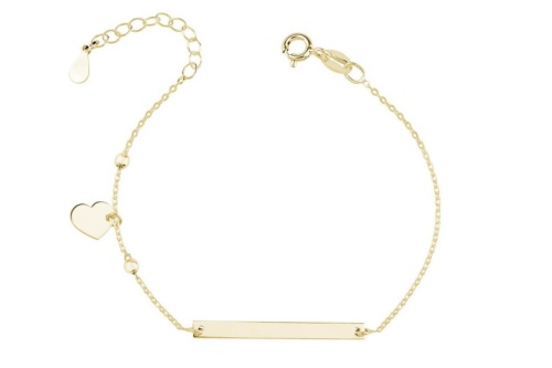 pozlacana-bransoletka-z-blaszka-i-serduszkiem-pr-925-z-regulacja