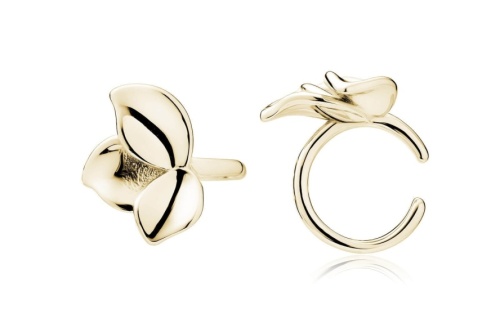 srebrna-pozlacana-nausznica-listki