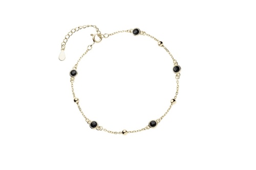 srebrna-pozlacana-bransoletka-pr-925-z-kulkami-i-czarnymi-cyrkoniamii